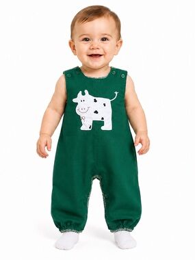 Vintage The Bailey Boys Reversible Christmas Longall Romper